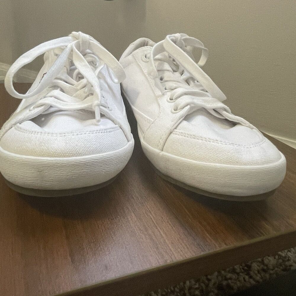 Taos Womens White Moc Star 2 Canvas Casual Sneakers Size 8 Classic Capsule - Picture 4 of 16